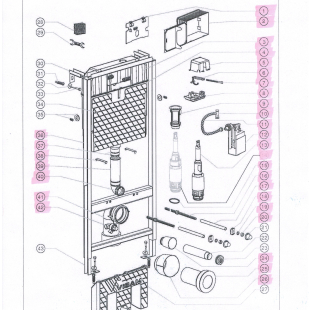 Застенный модуль 112-001 SLIM80