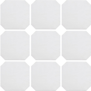 Octagon Blanco Mat 20x20
