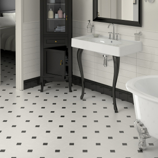 Octagon Blanco Mat 20x20