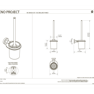 Ершик для унитаза Techno-Project 166299, чёрный