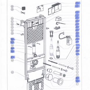 Застенный модуль 112-001 SLIM80