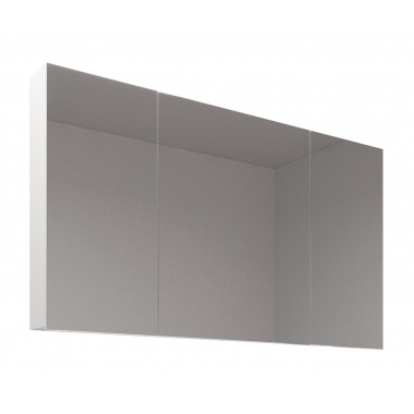 Шкаф подвесной зеркальный Альтагамма,130х1200х710, белый