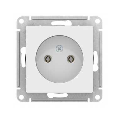 ATN000141 ATLASDESIGN РОЗЕТКА без заземления, 16А, механизм, БЕЛЫЙ