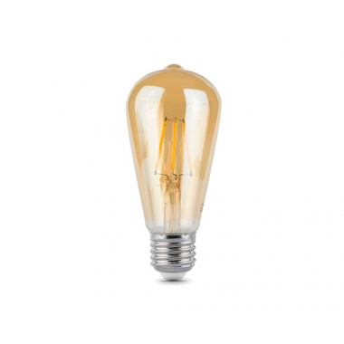 Лампа Gauss LED Filament ST64 E27 6W Golden 550lm 2400К 1/10/40 (102802006)