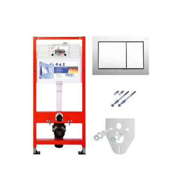Комплект инсталляции TECEbase kit 9 400 006 с кнопкой TECEbase (хром глянец)