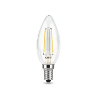 Лампа Gauss LED Filament Свеча прозр. E14 7W 550lm 2700К 1/10/50 (103801107)