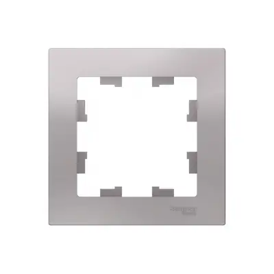 ATN000301 ATLASDESIGN 1-постовая РАМКА, универсальная, АЛЮМИНИЙ