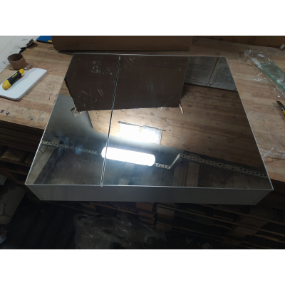 Шкаф подвесной зеркальный Альтагамма ВШ 75, 130x750x710, белый глянец - О