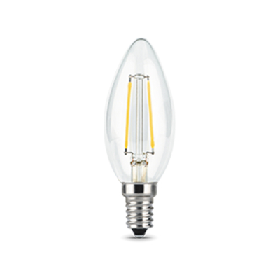 Лампа Gauss LED Filament Свеча прозр. E14 5W 420lm 2700К 1/10/50 (103801105)