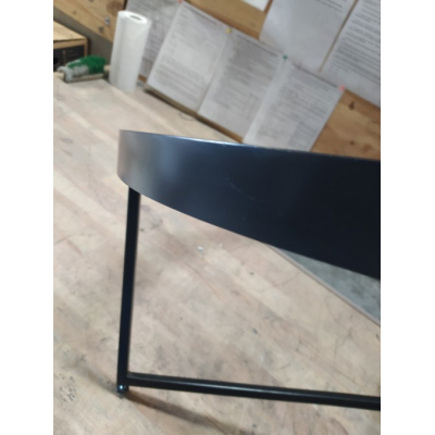 Подстолье для журнального стола "Лофт-Ø80", (h 35 см), черный (плитка не входит в комплект) -Р1