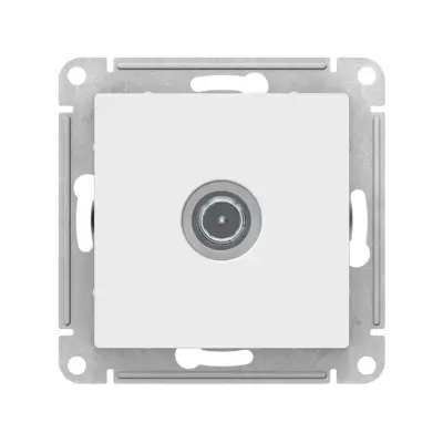 ATN000191 ATLASDESIGN TV РОЗЕТКА оконечная 1DB, механизм, БЕЛЫЙ