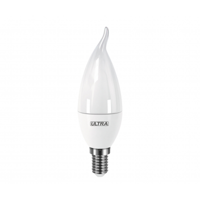 Лампа ULTRA LED Свеча на ветру матовая F40 E14 7W 3000K