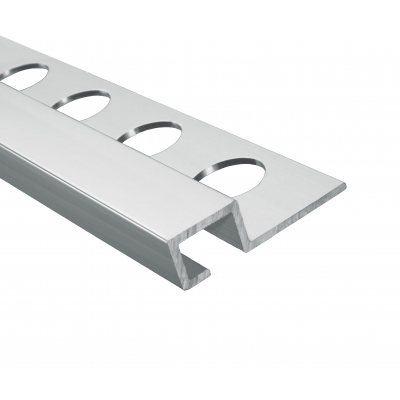 Профиль Perfil Aluminio Cuadrado 8-10 Plata Brillo, 0.8x260