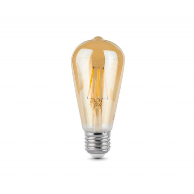 Лампа Gauss LED Filament ST64 E27 6W Golden 550lm 2400К 1/10/40 (102802006)