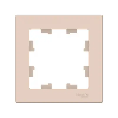 ATN000201 ATLASDESIGN 1-постовая РАМКА, универсальная, БЕЖЕВЫЙ