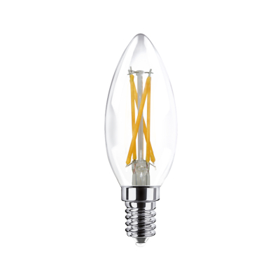 Лампа ULTRA LED Filament Свеча прозр. C37 F E14 5W 3000K