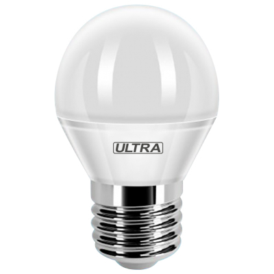 Лампа ULTRA LED Шар матовый G45 E27 5W 4000K