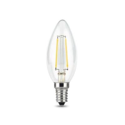 Лампа Gauss LED Filament Свеча прозр. E14 7W 550lm 2700К 1/10/50 (103801107)