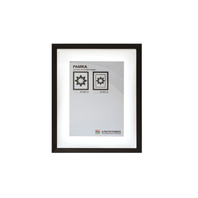 Фоторамка Нью-Йорк черная с белым паспарту 023-VI-06+NS390, 29.7x38.5