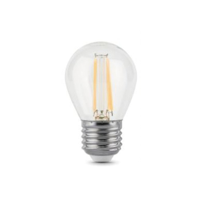 Лампа Gauss LED Filament Шар прозр. E27 7W 550lm 2700К 1/10/50 (105802107)