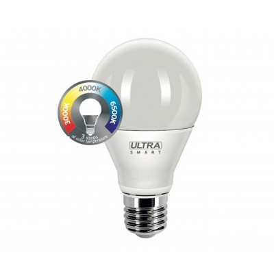 Лампа диммируемая ULTRA LED Груша матовая A60 E27 10W SMART CСT