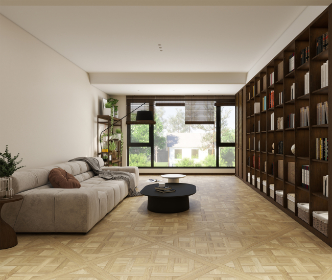 Shadow Oak Beige Mat R 80x80