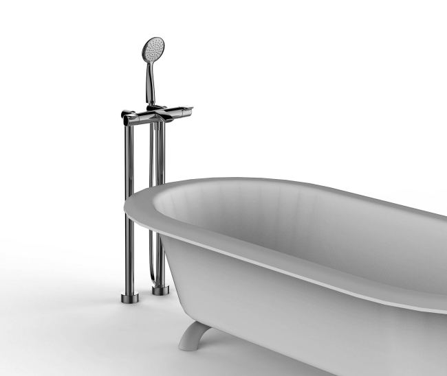 Колонны для напольного монтажа смесителя для ванны, хром 075100- О