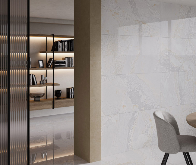 Planet White Metal Shine 60x120 R