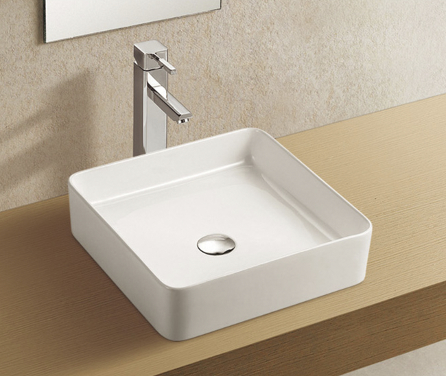 LT-2179 умывальник-чаша квадратный 40х40, белый -Р1