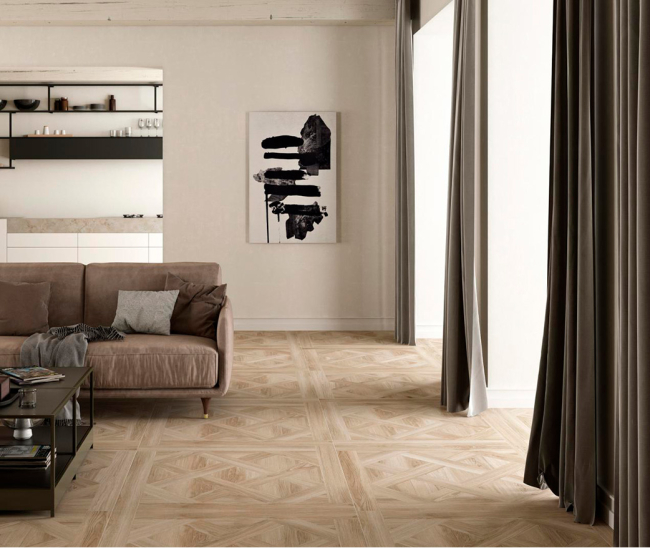 Inza Almond Mat 100x100 R