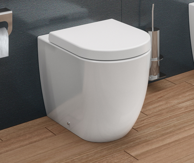 137012004 Sanibold унитаз напольный приставной без бачка Rimflush, белый - О