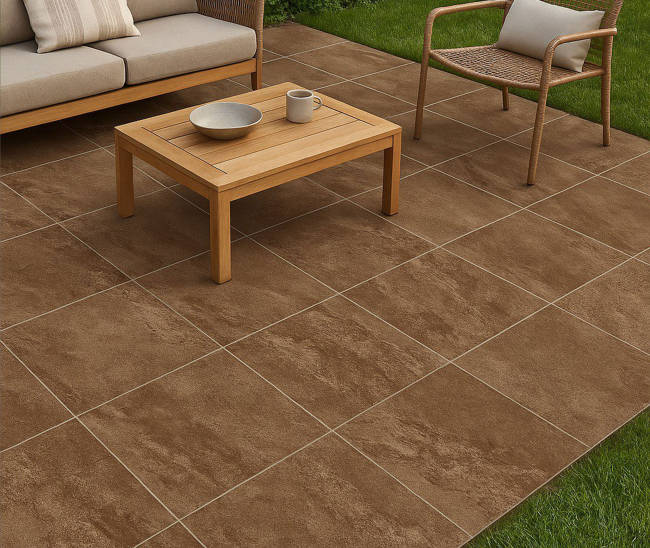 Mountain Choco Brown Mat 60x60 R