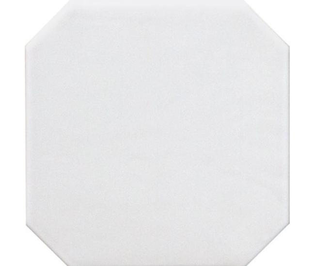 Octagon Blanco Mat 20x20