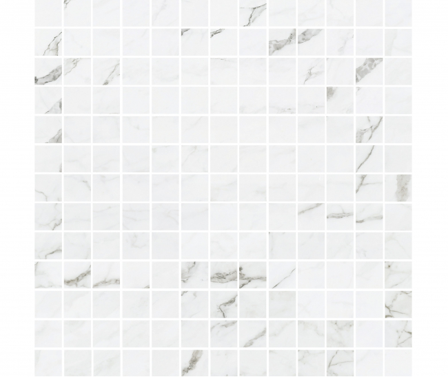 Statuario Plus Mosaic Pol 2,3x2,3 (30x30)
