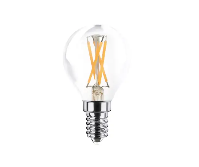 Лампа ULTRA LED Filament Шар прозр. G45 F E14 5W 3000K