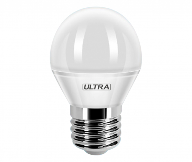 Лампа ULTRA LED Шар матовый G45 E27 5W 3000K