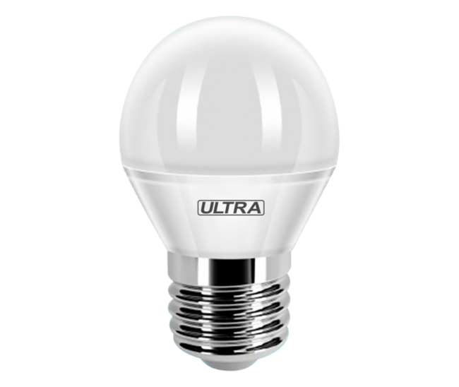 Лампа ULTRA LED Шар матовый G45 E27 5W 3000K