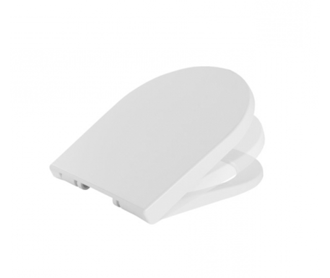 Сиденье с крышкой, мягк.закр., быстр.съем., 2373100 Sanibold, белое
