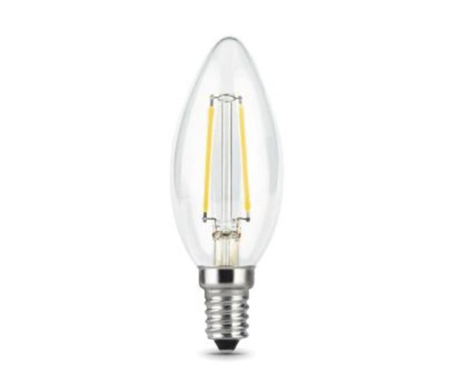 Лампа Gauss LED Filament Свеча прозр. E14 7W 550lm 2700К 1/10/50 (103801107)