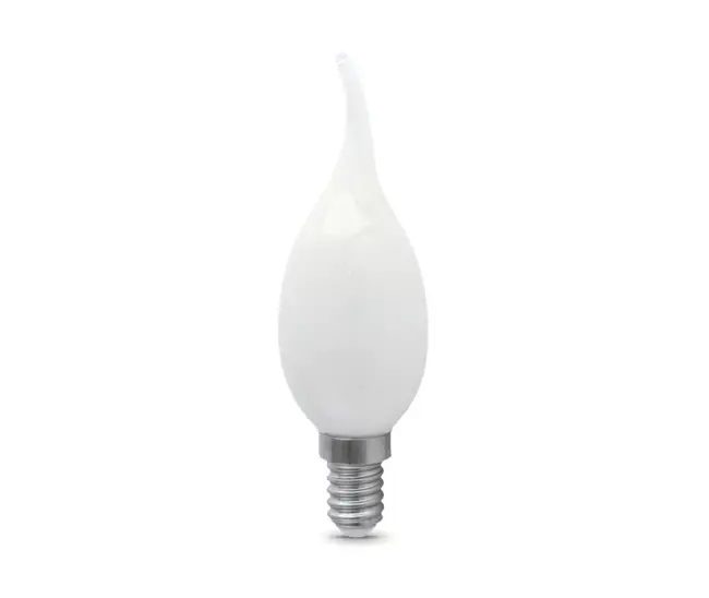 Лампа Gauss LED Filament Свеча на ветру мат. OPAL E14 5W 420lm 2700К 1/10/50 (104201105)