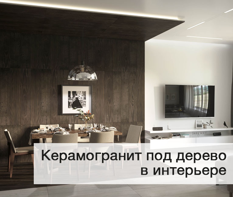 Новые сферы применения керамогранита под дерево
