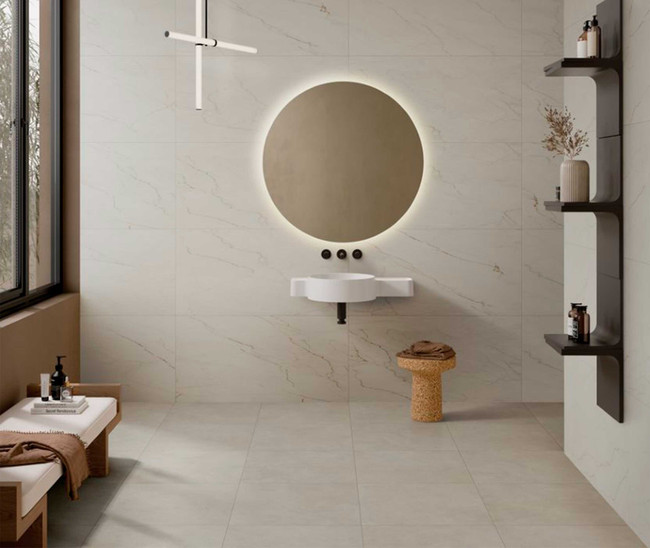 МикроЦемент Кремовый мат. 60x60 R