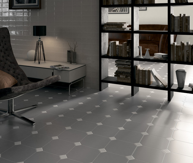 Octagon Gris Mat 20x20