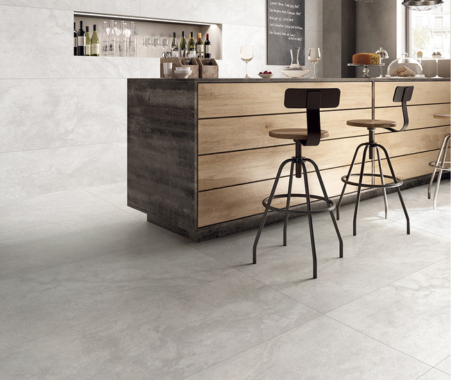 Travertine Light Grey Mat 60x60 R