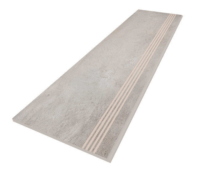 Ступень Traffic Light Grey matt TF-01, 30x120 (с насечками)